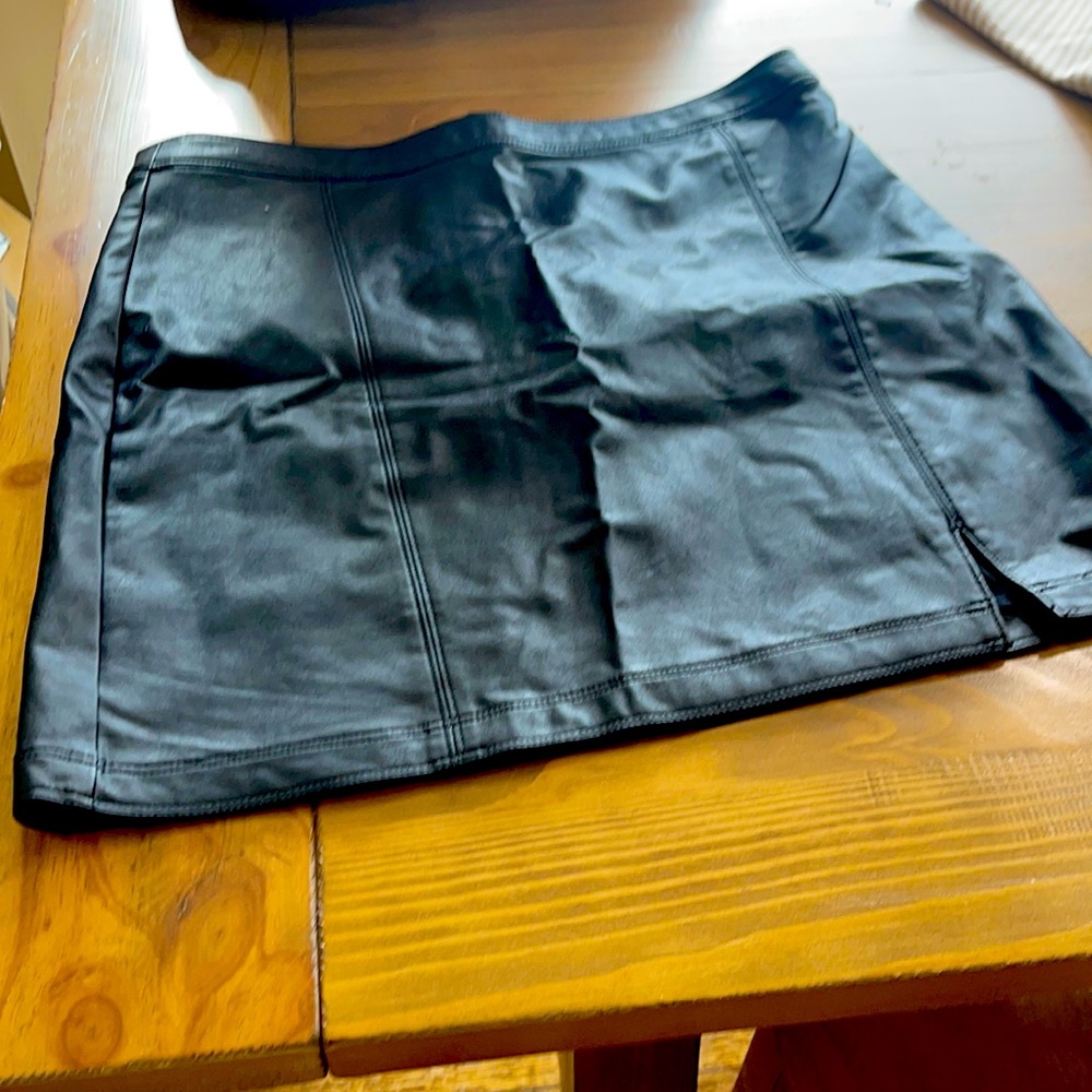 Abercrombie & Fitch faux leather skirt